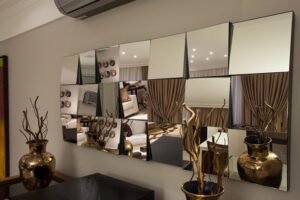 Espelho em Paranaguá decorativo sala banheiro lavabo bisotê quarto preço redondo vidraçaria corpo inteiro parede